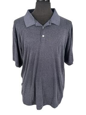 Men's XL Grey Golf Polo by Boast "Green Grass" Pique Pima Cotton Blend VA 2014